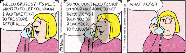 The Born Loser on Wednesday January 9, 2013 Comic Strip