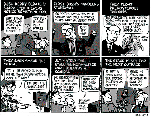 Ted Rall on Thursday October 14, 2004 Comic Strip