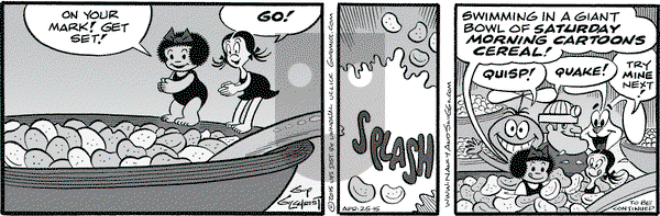 Nancy on Saturday April 25, 2015 Comic Strip