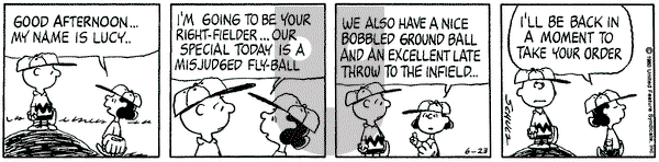 Peanuts on Monday June 23, 1980 Comic Strip