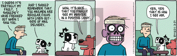 Pooch Cafe on Saturday March 21, 2015 Comic Strip