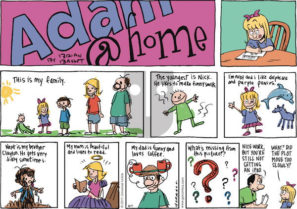 Adam@Home - Sunday August 7, 2011 Comic Strip