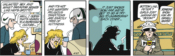 Doonesbury on Saturday April 27, 2002 Comic Strip
