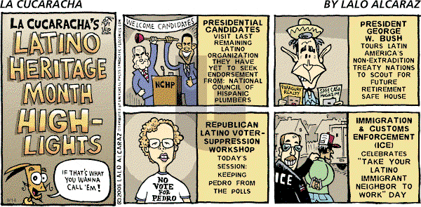 La Cucaracha on Sunday September 14, 2008 Comic Strip
