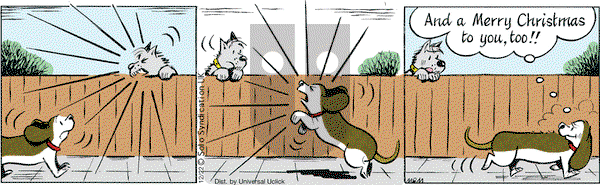 Fred Basset on Monday December 22, 2014 Comic Strip