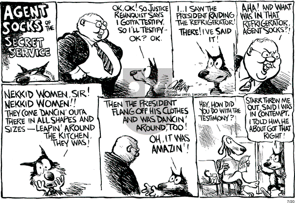 Pat Oliphant - Monday July 20, 1998 Comic Strip