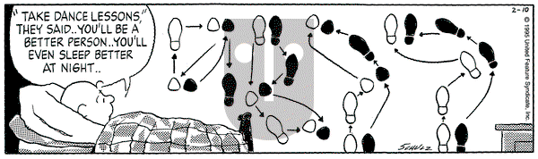 Peanuts on Friday February 10, 1995 Comic Strip