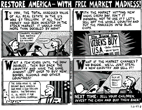 Ted Rall on Saturday August 2, 1997 Comic Strip