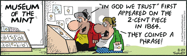 Frank and Ernest on Friday August 23, 2019 Comic Strip