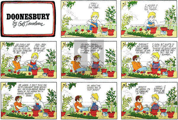 Doonesbury on Sunday July 17, 1977 Comic Strip