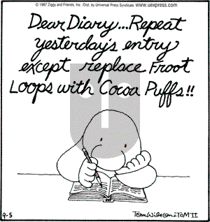Ziggy on Friday September 5, 1997 Comic Strip