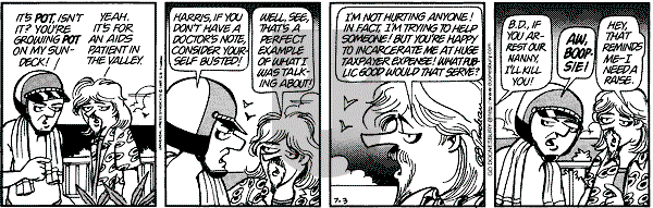 Doonesbury - Friday July 3, 1998 Comic Strip
