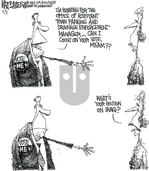 Matt Davies on Friday November 3, 2006 Comic Strip