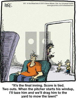 In the Bleachers on Wednesday August 5, 2015 Comic Strip