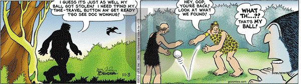 Alley Oop on Saturday November 3, 2012 Comic Strip