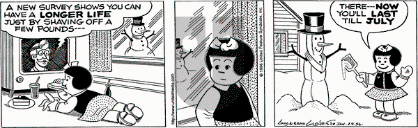 Nancy - Monday January 29, 1996 Comic Strip