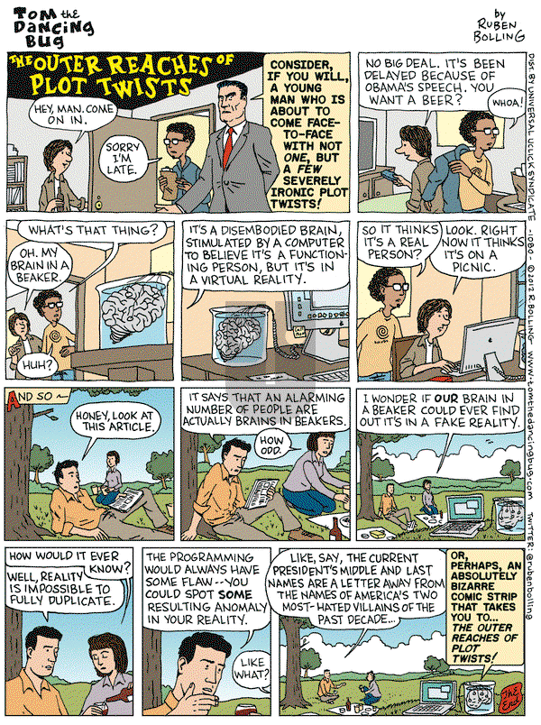 Tom the Dancing Bug on Friday March 23, 2012 Comic Strip