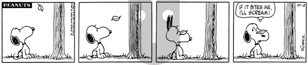 Peanuts on Monday October 2, 1967 Comic Strip