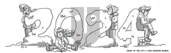 Heart of the City on Monday January 1, 2024 Comic Strip