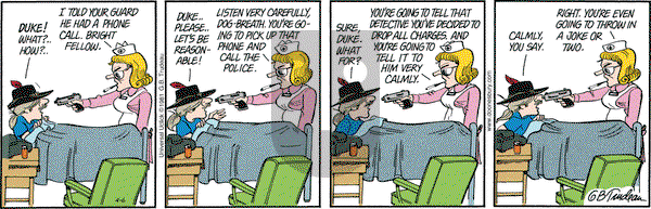 Doonesbury on Monday April 6, 2015 Comic Strip