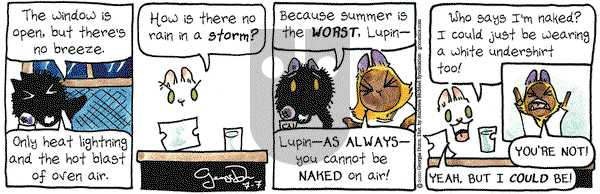 Breaking Cat News on Tuesday July 7, 2020 Comic Strip