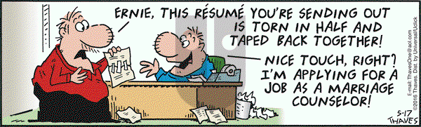 Frank and Ernest on Tuesday May 17, 2016 Comic Strip