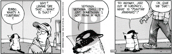 Get Fuzzy on Friday January 17, 2003 Comic Strip