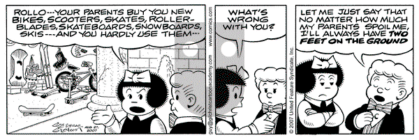 Nancy on Monday August 27, 2007 Comic Strip
