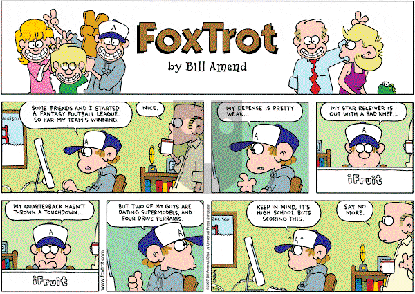 FoxTrot on Sunday September 16, 2007 Comic Strip