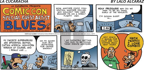 La Cucaracha on Sunday March 11, 2018 Comic Strip