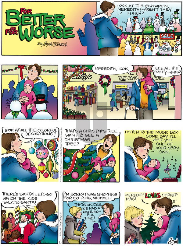 For Better or For Worse on Sunday December 1, 2002 Comic Strip