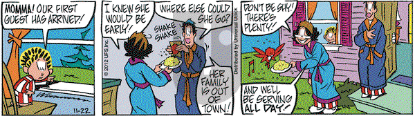 Rose is Rose on Thursday November 22, 2012 Comic Strip