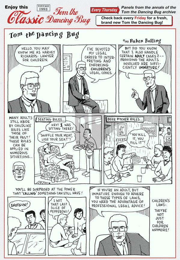 Tom the Dancing Bug on Thursday February 19, 2015 Comic Strip
