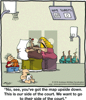 In the Bleachers on Tuesday April 30, 2019 Comic Strip