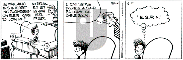 Grand Avenue on Wednesday June 19, 2002 Comic Strip