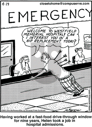 Close to Home on Saturday April 19, 2003 Comic Strip