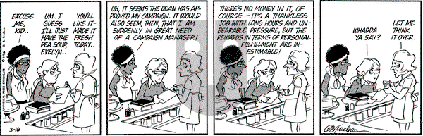 Doonesbury on Tuesday March 16, 1976 Comic Strip