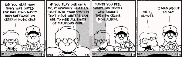 FoxTrot on Monday November 21, 2005 Comic Strip