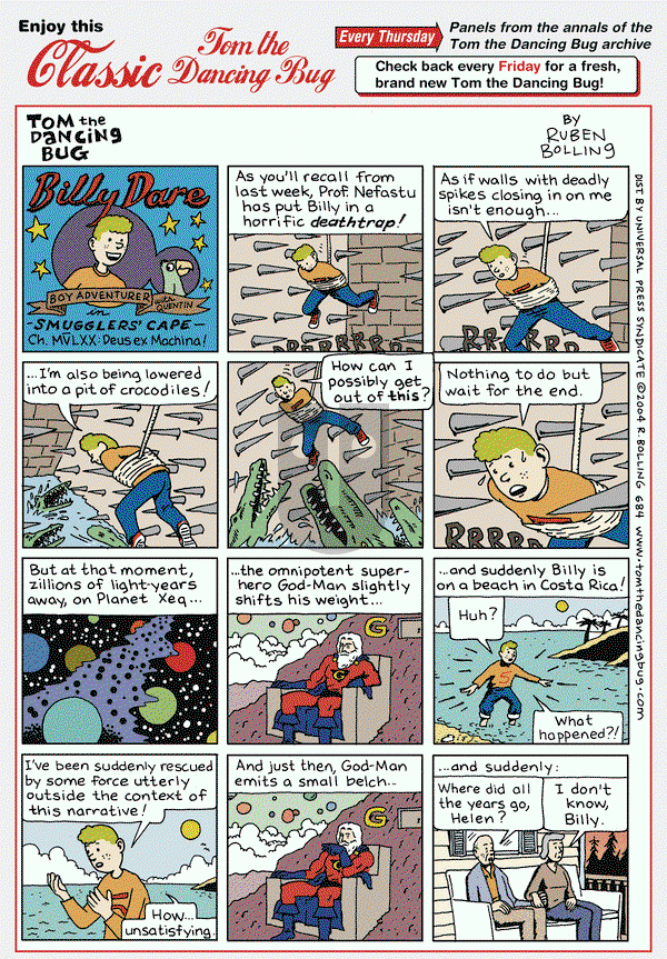 Tom the Dancing Bug on Thursday January 31, 2013 Comic Strip