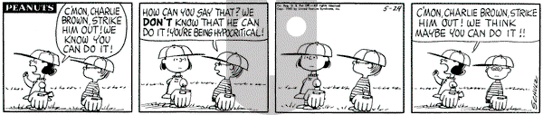 Peanuts on Thursday May 24, 1962 Comic Strip