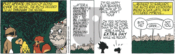 Over the Hedge on Monday July 27, 2009 Comic Strip