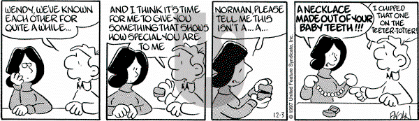 Drabble on Wednesday December 3, 1997 Comic Strip