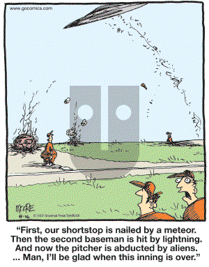 In the Bleachers - Thursday August 16, 2007 Comic Strip