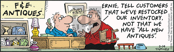 Frank and Ernest on Thursday May 14, 2015 Comic Strip