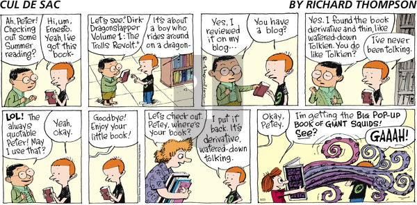 Cul de Sac on Sunday August 23, 2009 Comic Strip