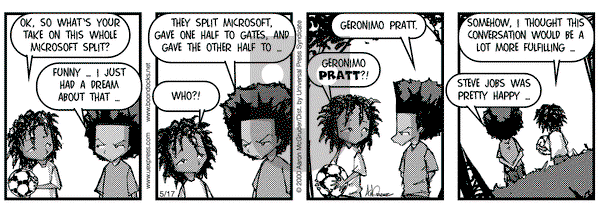 The Boondocks on Wednesday May 17, 2000 Comic Strip