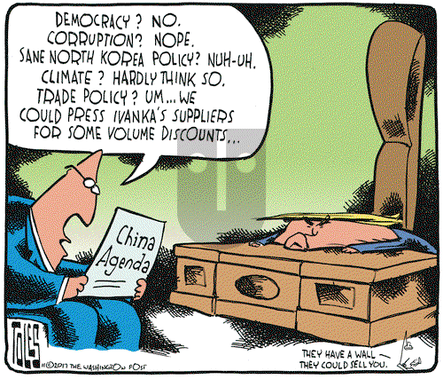 Tom Toles on Thursday November 2, 2017 Comic Strip