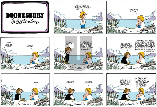 Doonesbury on Sunday June 7, 1981 Comic Strip