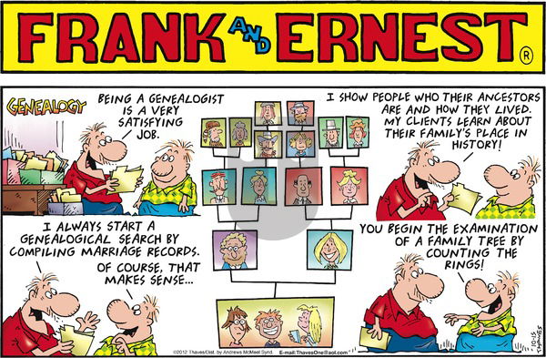 Frank and Ernest on Sunday October 15, 2017 Comic Strip