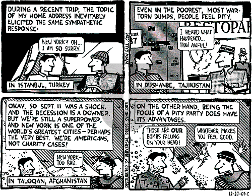 Ted Rall on Monday December 31, 2001 Comic Strip